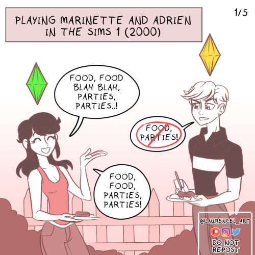 Playing Marinette and Adrien in the Sims 1 - Part 1 Okay so, I&rsquo;ve been playing the Sims 1  (y