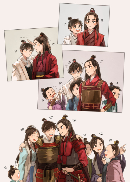 (the one you can’t recognize is probably xie bi)