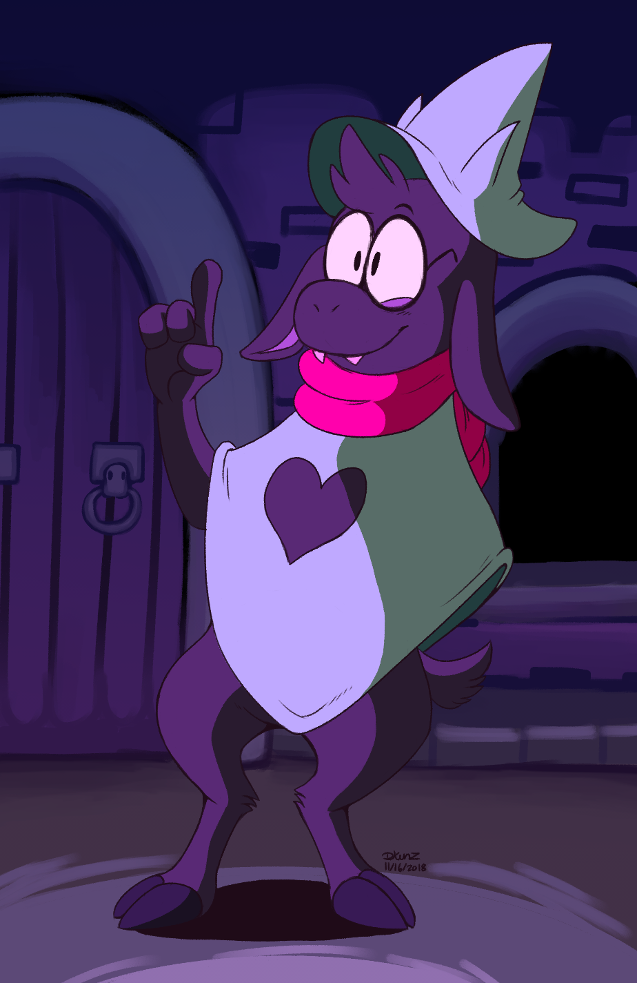 ask-magicat:  RalseiHeres some Deltarune fanart I recently did. Hope you like dorky