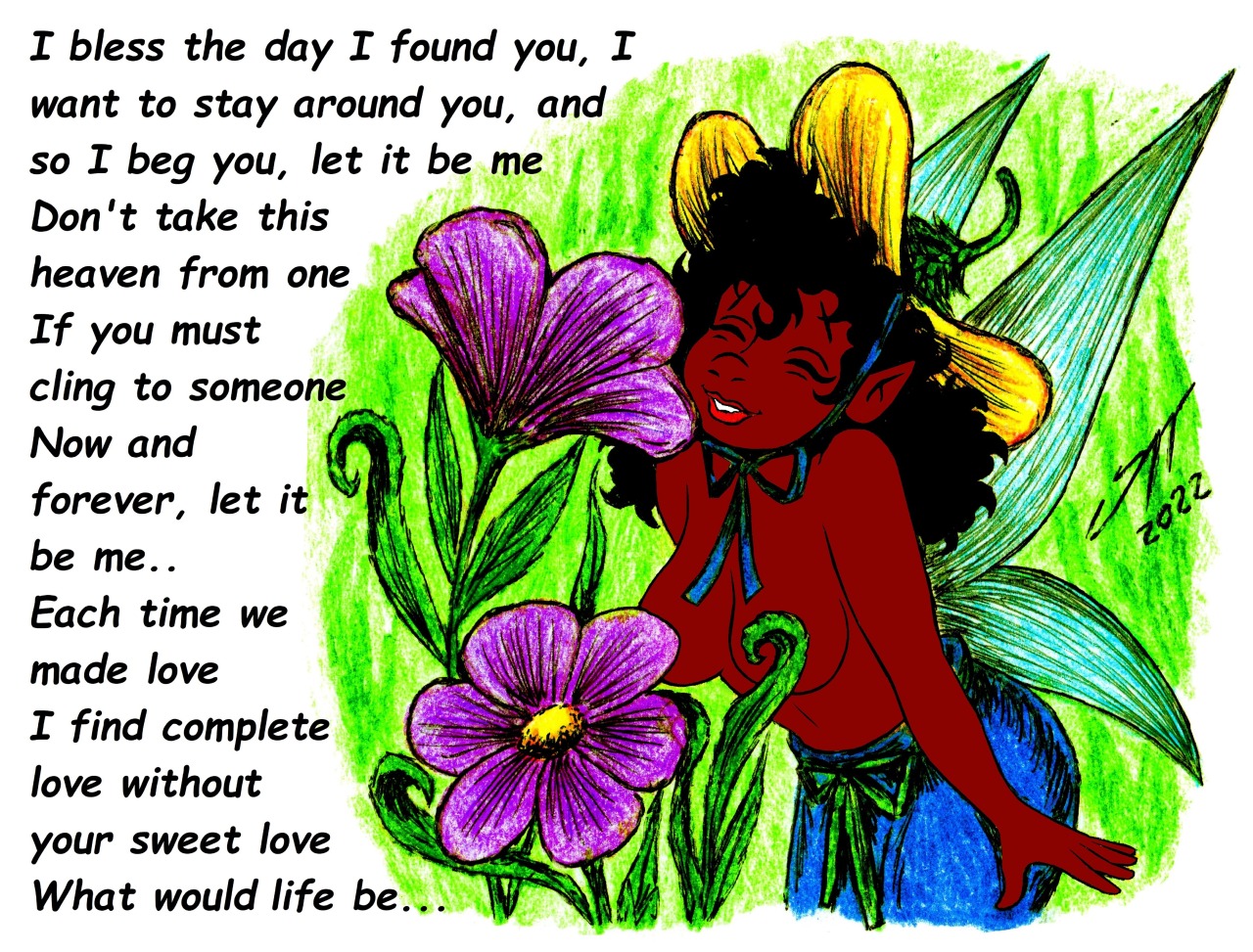 WHAT A WONDERFUL GARDEN!!Everyone knows that Lilly has the MOST EXOTIC, COLORFUL AND BEAUTIFUL garden in all of Pixie Hollow; What they often dont understand is how much it costs to keep it as beautiful as it is.Lilly always tells the other garden fairies that having a beautiful garden is very demanding, it requires a lot of time to feed the plants, give them water, fertilizer, keep pests away, prune the leaves, remove the withered parts, cover them from hail, protect them from animals that damage them... and a long etcetera.But for Lilly, the most important part is LOVE; If you have plants, it is to LOVE THEM, because they are LIVING beings that need affection, tenderness, dedication and that those who take care of them have RESPONSIBILITY.BRAVO, LILLY!!Lyrics from the song “Let It Be Me” by Sonny & Cher. #fairy lilly#lilly garden#lilly flowers#lilly love#garden fairy#fairies garden#loving plants#beautiful garden#Disney Fairies #disney fairies books  #disney fairies fan art  #disney fairies art #fairies#fairies art#cute fairies#beautiful fairies#Lovely fairies#adorable fairies#pretty fairies#tinkerbell friends#Pixie Hollow #pixie hollow art