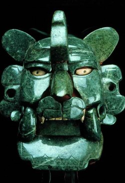 Tselentis-Arch:  Zapotec Jade Mask, 200 Bc-100 Ad. Monte Alban. Monte Albán Is