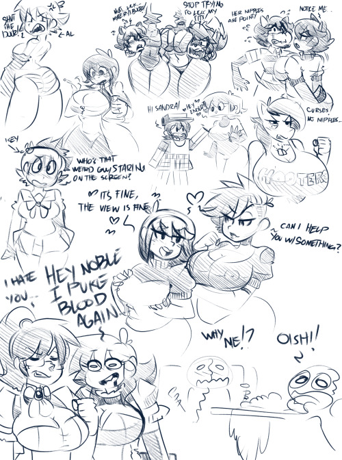 did this during my stream just a bunch of doodles of friends :)—————————————————————————–support