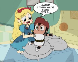 star-marionettej2x:  Tadah! Just finished a short comic of Bad Boy Marco and Princess Star AU…. :3 I got the idea from one of the anon’s headcanon on @fullysketch’s  @badboyandprincess so credits to them too. The headcanon was: What if Marco was