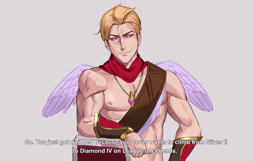  POV: you came over to heartseeker varus for help finding a new relationship because your last one f