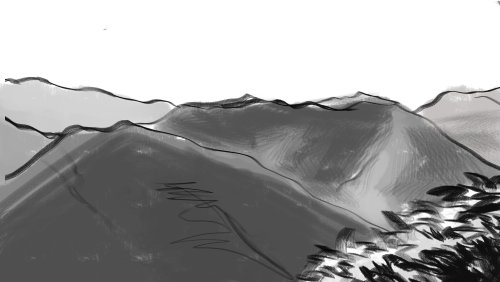  Google maps enviroment art study!  Im trying to teach myself to be not afraid of rough sketches and