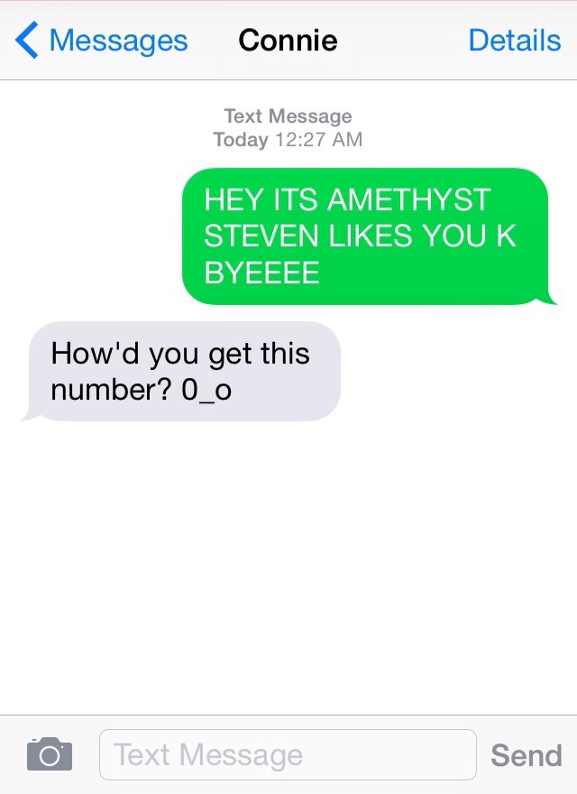 “Steven was not happy the next day… Connie was :33333” (I’m sorry I’m shipping