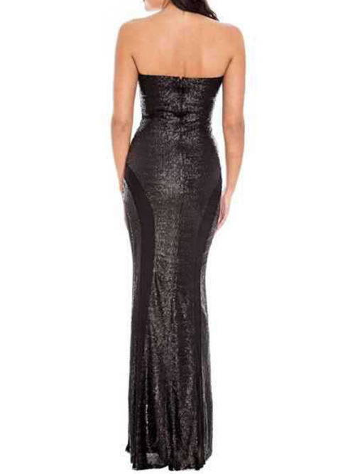 Strapless Sparkle Bodycon Maxi Dress A bad day? Just shop!