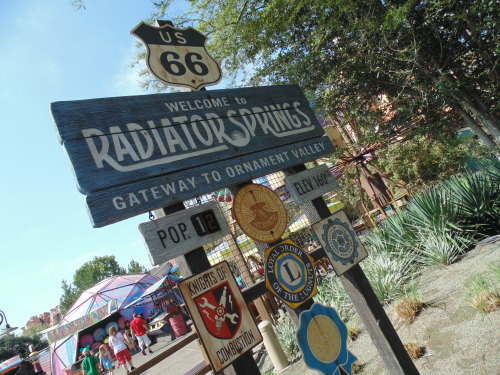 Cars Land in Disney Land, Anaheim CA.