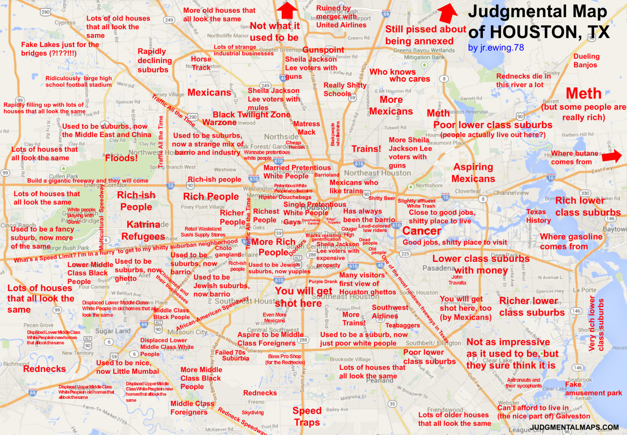 JUDGMENTAL MAPS Houston TX By Jr ewing 78 Copr 2014 
