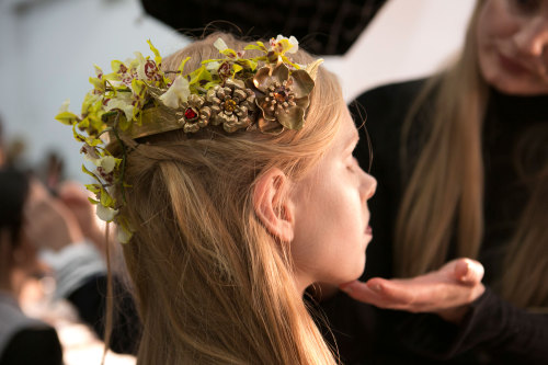 runwayandbeauty: Backstage at Rodarte Fall 2016, New York Fashion Week.