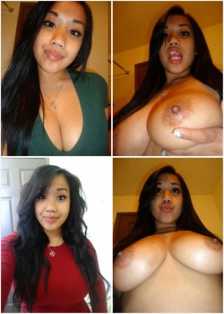 latinasbusty:  realexposed:  Asian bitches 😍   Damn now thats a busty Asian