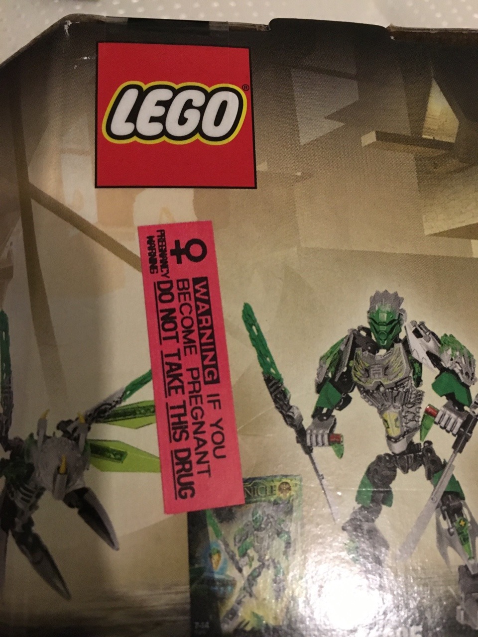 kanohiavohkii:  thebuttkingpost:  Please do not use bionicle if you are pregnant