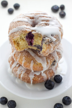 foodsforus:  Blueberry Cinnamon Sugar Donuts