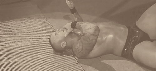 randy-theviper-orton:  Someone said that he looks seductively even when he’s hurt/knocked out, so i decided to make this lol