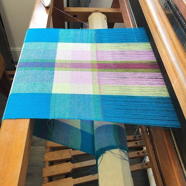 Something bright… looking at an array of colours is so great for the spirit…. #studio #craft #art #create #weaving #textiles … a project on the go https://ift.tt/2WKTrXe