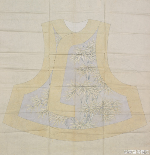Paintings of Chinese waistcoat of the Empress Dowager Cixi by 故宫博物院