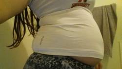 the-elefant-in-the-room:  Just found this photo of me from a while back, right before my belly started to properly hang.