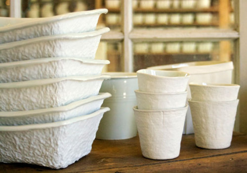 “Inspired by the farm-to-table movement, we design and make porcelain tableware that serves as