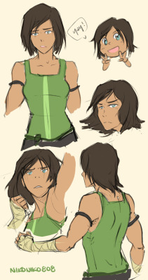 nikoniko808:  when in doubt, sketch korra