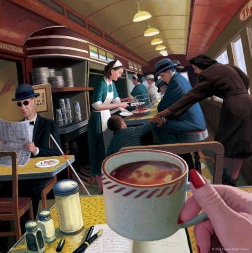 sixpenceee:Picture by Jeff Lee Johnson, the longer you look the weirder it gets The writing in the j