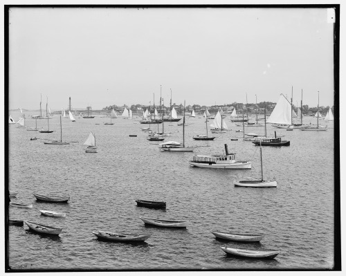 onceuponatown: Marblehead Harbor, Massachusetts. Ca.1900.