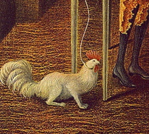 marxferatu:psikh-o:Vegeta Vampires by Remedios Varo, detailchicken on a string baby!