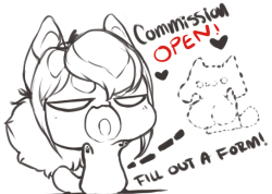 niisbbb:  Hi everyone! Commissions spots are officially open! I will be taking quite a few and hope to have a 3 week turn-a-round time so it’ll be July/August commission spots. Please read the rules first or risk or having application deleted!Examples:htt