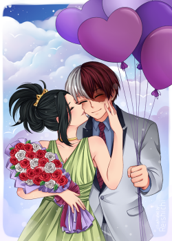 reishichi:  Happy Anniversary, TodoMomo Discord Server!!~   ( ˘ ³˘)♥