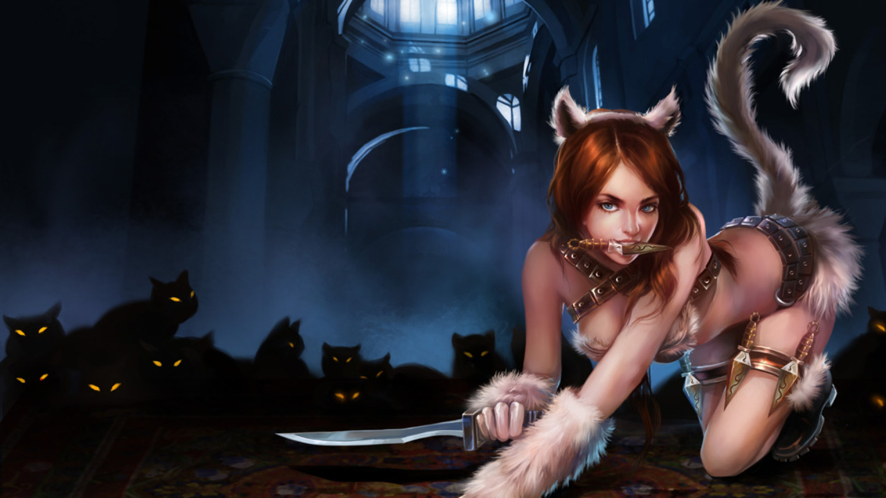 sexybossbabes:  Sorceress Lux   VS   Kitty Cat Katarina who is hotter ?? //