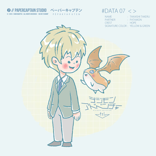 evanraditya:DIGIMON ADVENTURE tri. // fan art in children storybook style.Once again, the (clas