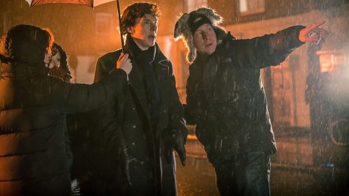 cumberbatchweb:New Sherlock photos featuring Benedict Cumberbatch and Martin Freeman.Oh happy day!