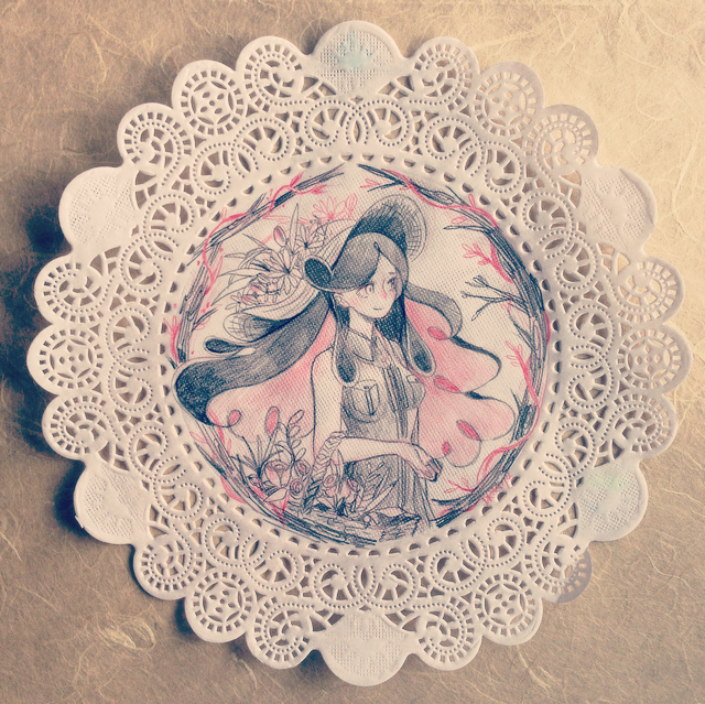 draa:  Daily Doily - SpringIt’s so beautiful outside today! It was sunny and warm