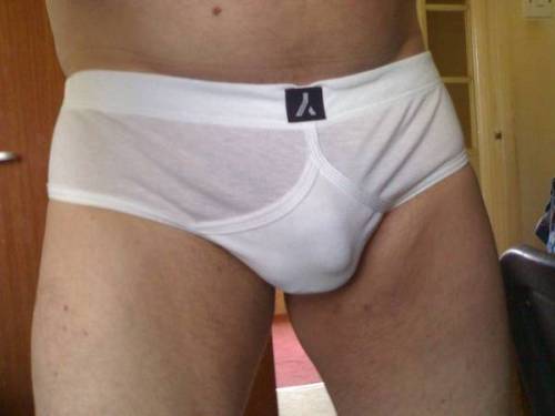 seriousunderwearcollectors: WHITE MID RISE JOCKEY Y-FRONT BRIEF WITH INVERTED Y LOGO