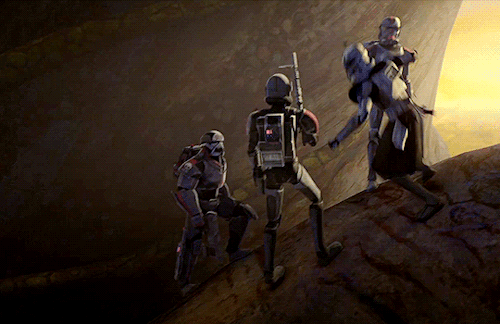 djarrex: aayla-securas:Rex attacking Crosshair in Star Wars: The Clone Wars7.02 | A Distant Ech
