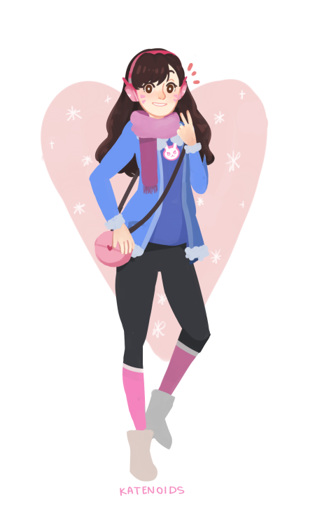 katenoids:D.Va, ready for the winter! ❄️