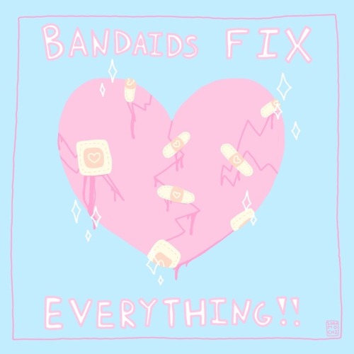 A cute bandaid can patch up even the most broken of hearts!