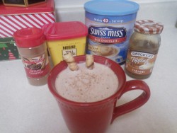 I used these ingredients in my hot chocolate