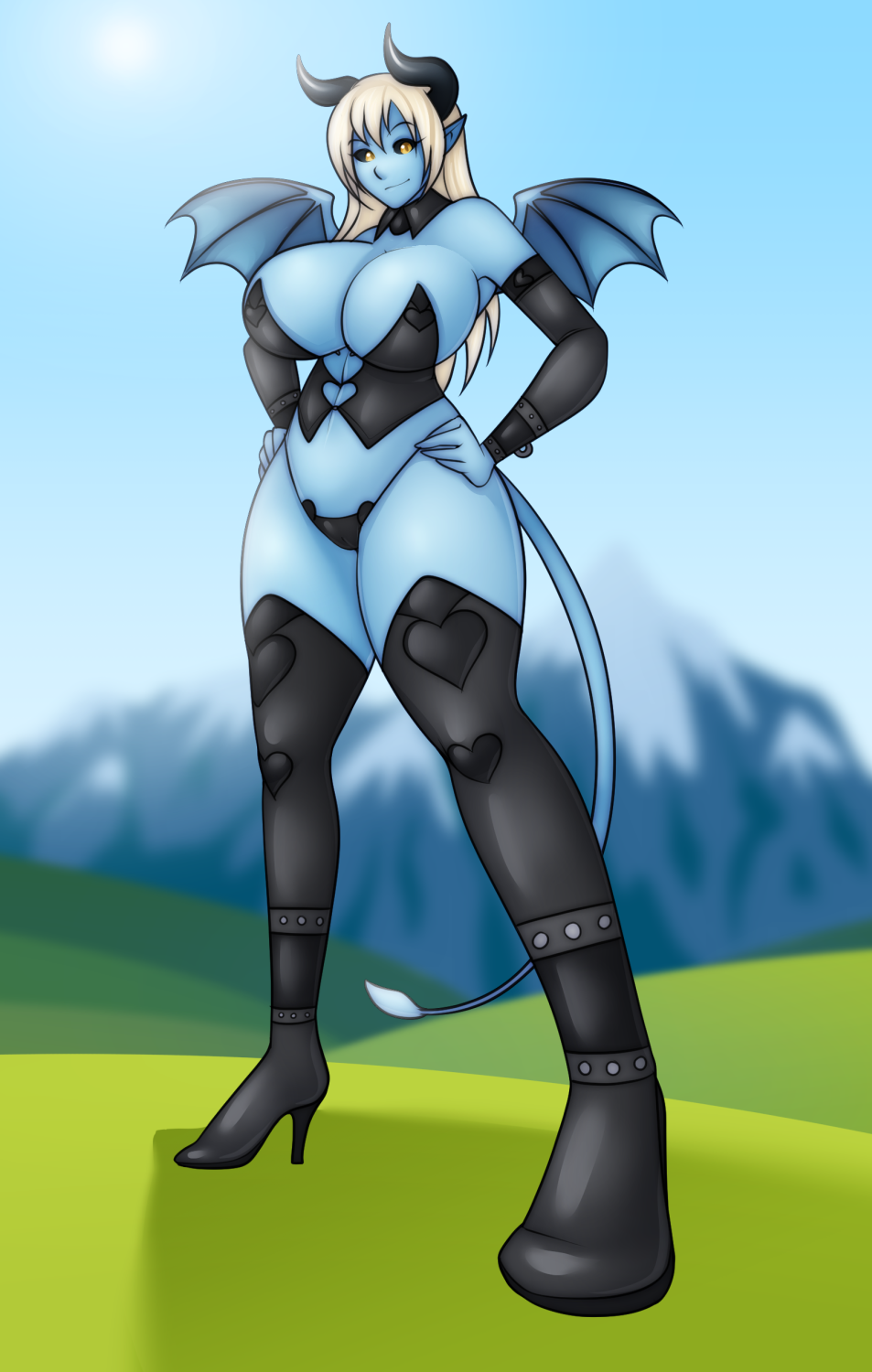 madamsquiggles:  Patreon PrePose for Inflatable Astaroth!   [ Patreon ]   