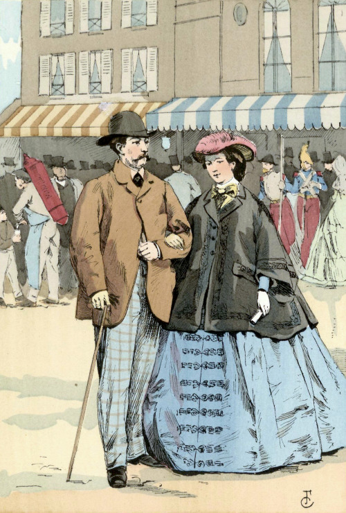 François Courboin;In front of the Ambigu Theatre, 1861 and Racing at the Bois de Boulogne, 1862 