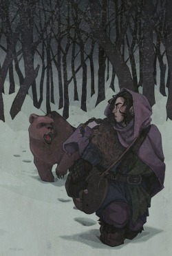 Ppitte:  Posnak Commissioned This Picture Of Dis Encountering A Bear In The Woods