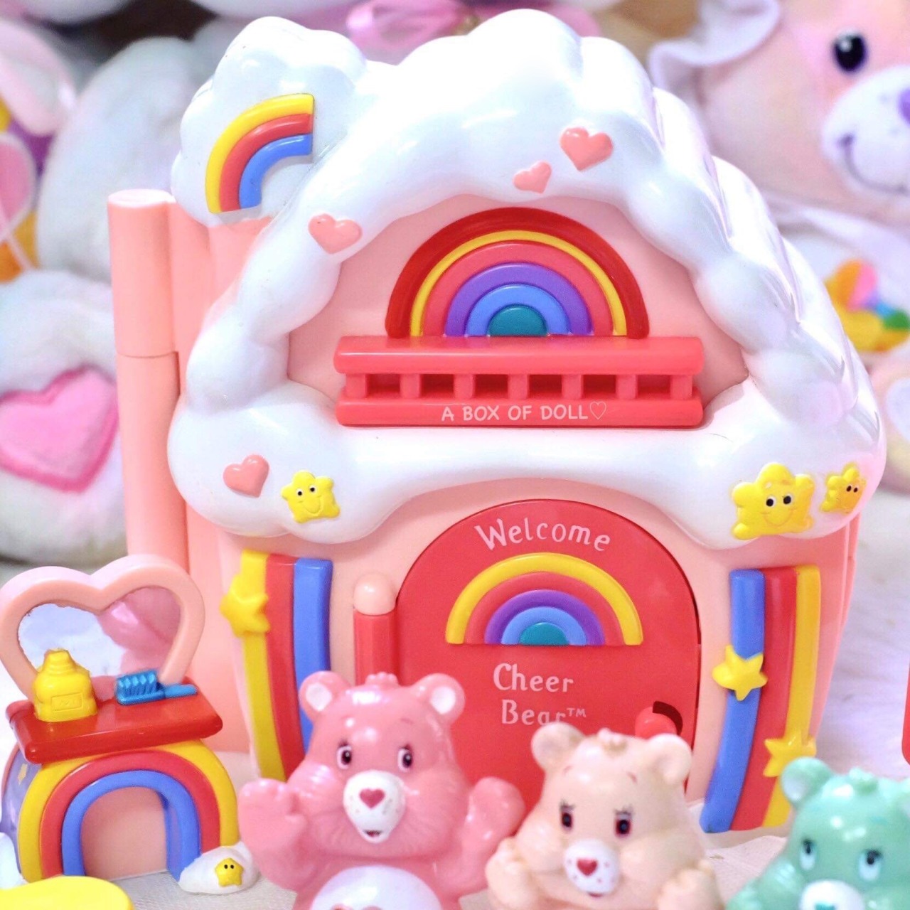 A BOX OF DOLL — It’s Care bears house! 💖💖💖🌈