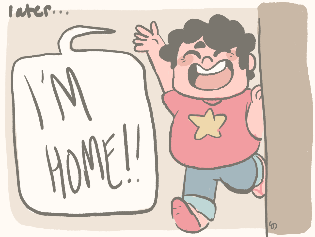 mushroomstairs:  a quick silly comic but i want lapis to eat as much as amethyst