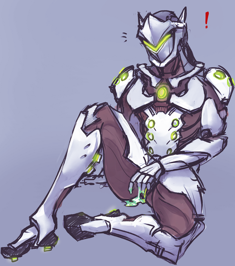 baja-blasphemy: baja blast robot pussy edit: i forgot to draw his back arm i was