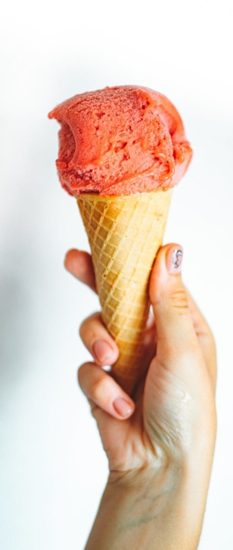 Homemade Blood Orange Ice Cream