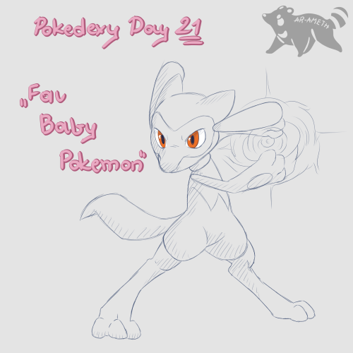 #POKEDDEXY Day 21: Favorite Baby PokemonRiolu