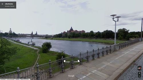 River Elbe from Albertbrücke, Dresden