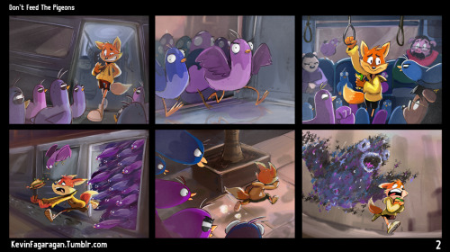 kevinfagaragan:  Don’t Feed The PigeonsAnother sequential piece done for class. 