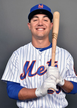 harveydegrom:New York Mets left fielder Michael Conforto poses during photo day at First Data Field.