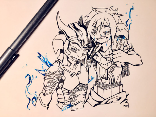 I got back into GW2 recently so I used inktober as an excuse to draw lots of sharkrat (and I guess l