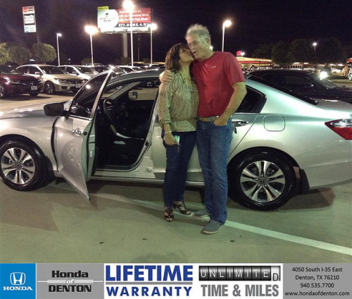 Congratulations to Olga Pacheco -Aril on your #Honda #Accord purchase from Sarah Blackmon at Honda of Denton! #RollingInStyle on Flickr.